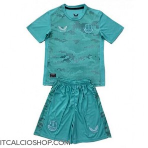 Everton Portiere Seconda Maglia Bambino 2024-25 Manica Corta (+ Pantaloni corti)